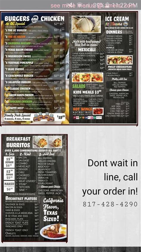 oc menu.